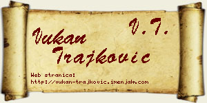 Vukan Trajković vizit kartica